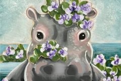 Hippo in the Hyacinth