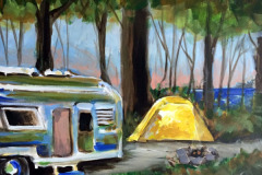 Yellow Tent Airstream