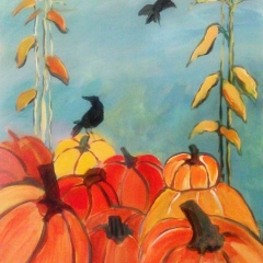 Pumpkins and Crows