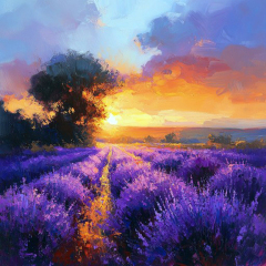 Lavendar-at-Sunset