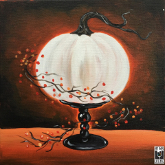 Pumpkin on a Pedistal