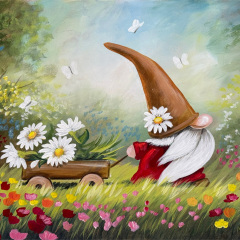 Taking Gnome The Daisies
