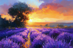 Lavendar-at-Sunset