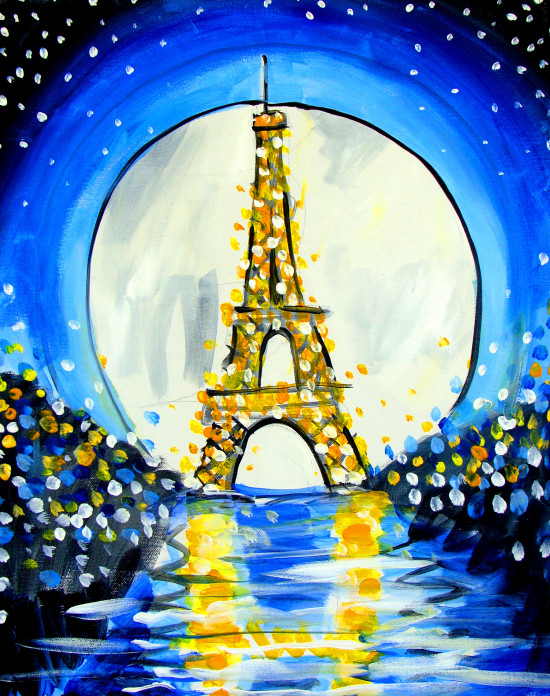 Full moon in paris